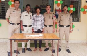 पुलिस ने रात्रि गश्त केे दौरान सिंचाई कॉलोनी से अवैध देशी 315 बोर की अद्धी कारतूस सहित 2 किये गिरफ्तार