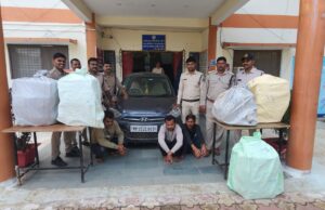 पुलिस द्वारा अवैध शराब के विरूद्ध की गई बड़ी कार्यवाही — भारी मात्रा में अवैध शराब का परिवहन करने वाले तीन आरोपी गिरफ्तार