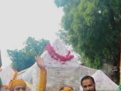 महाराजपुर से जटाशंकर जा रही 1लाख 21 हजार रुपये की कावड़ यात्रा का दीपू महाराज ने किया भव्य स्वागत